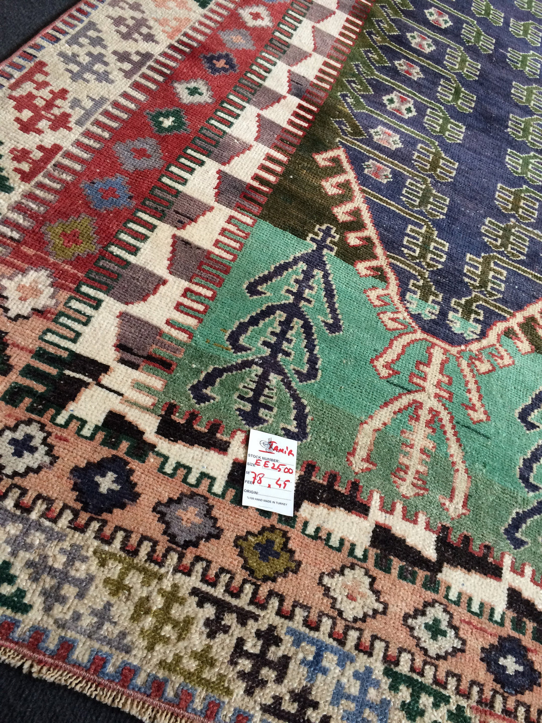 Rust Turkish Oushak Rug Runner Hand-Knotted view 9