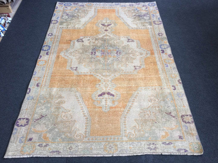 Turkish Oushak Runner Rug 2'7" x 9'10" Hand-Knotted