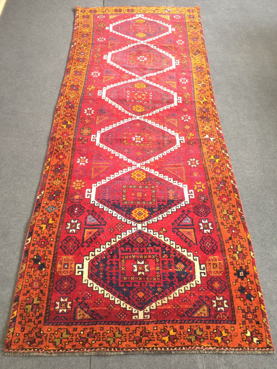 Beige Turkish Runner Rug 3' 11" x 9' 10" Hand-Knotted view
