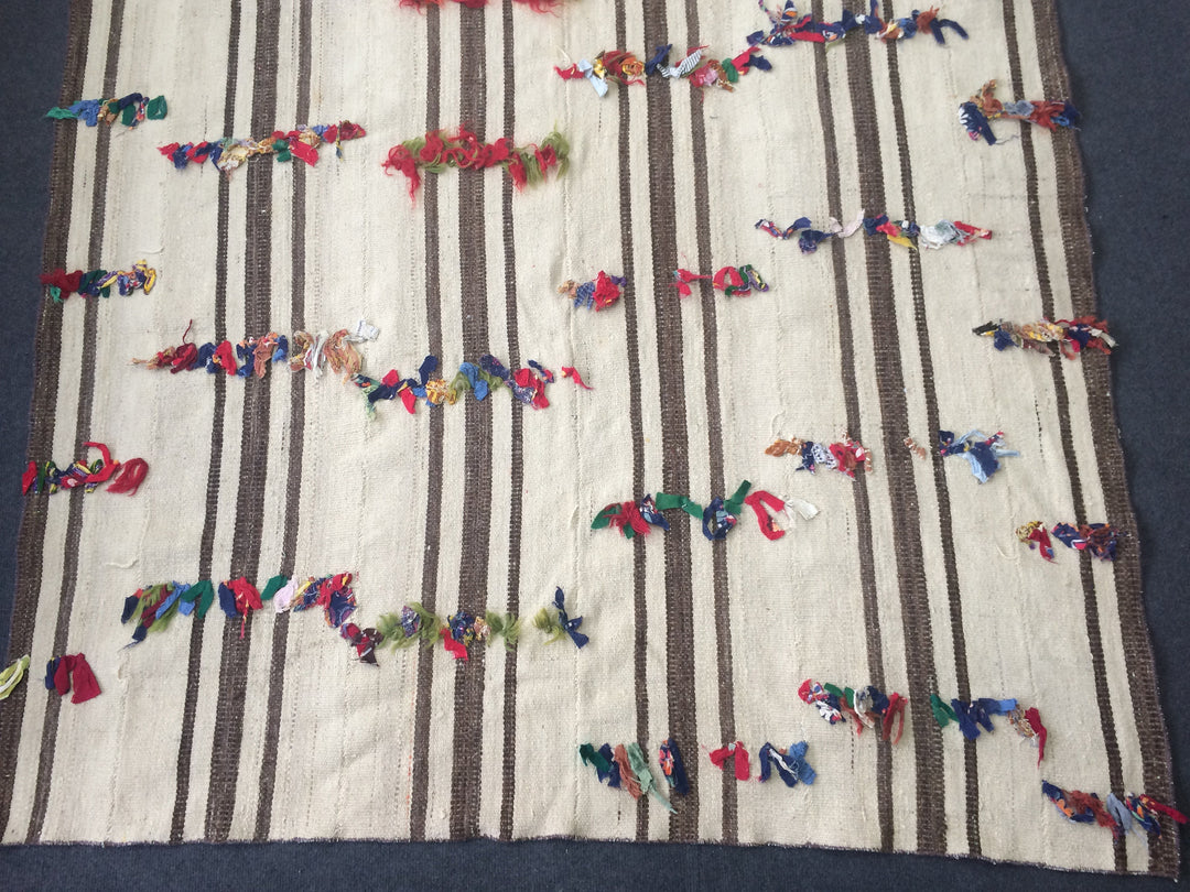 Turkish Oushak Rug 2'7" x 9'9" Flat-Weave pattern