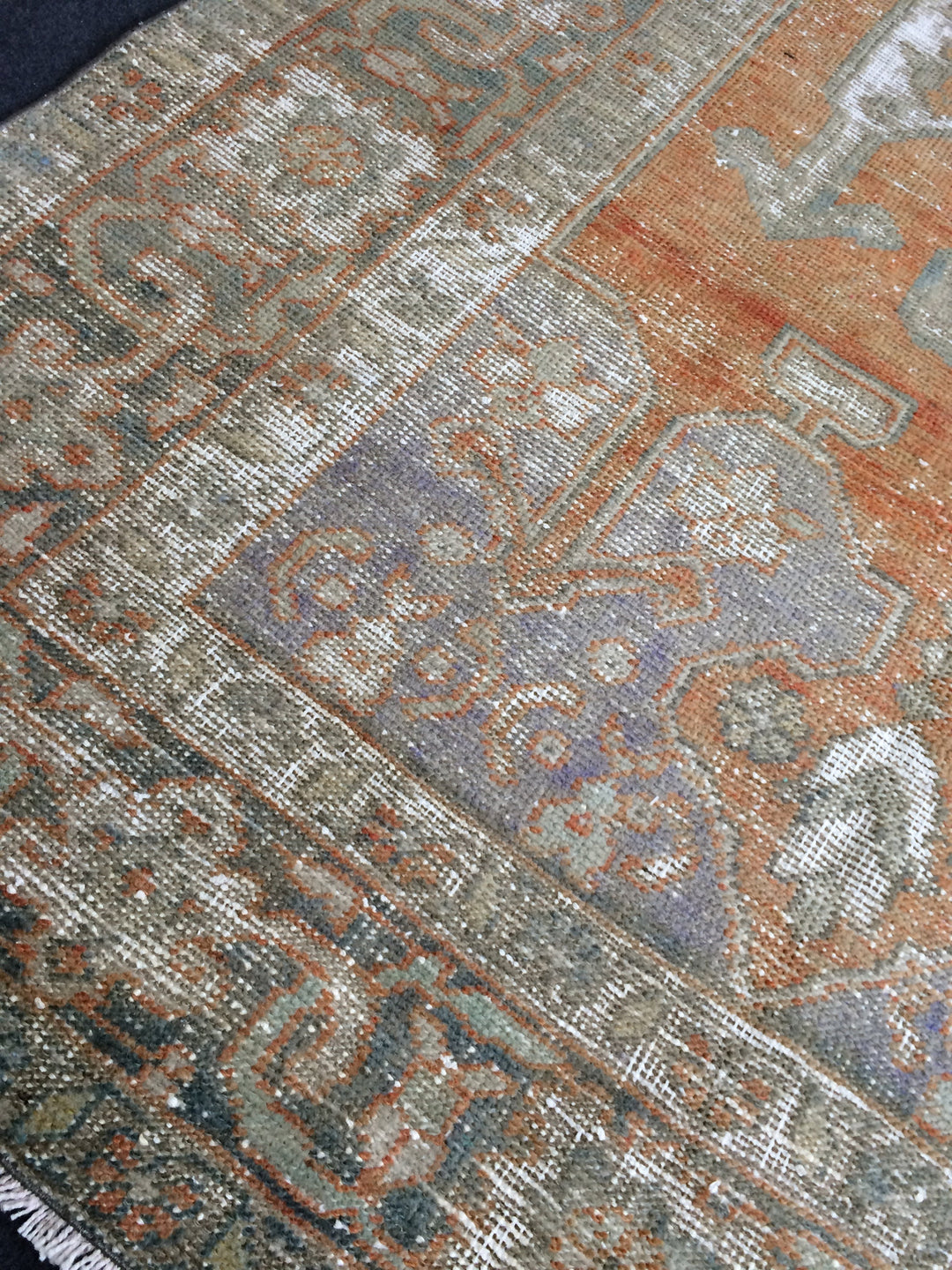 Turkish Oushak Rug 5' x 8' 7" Hand-Knotted border
