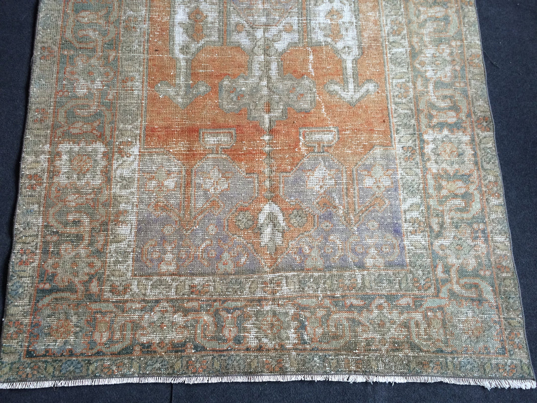 Turkish Oushak Rug 5' x 8' 7" Hand-Knotted close-up