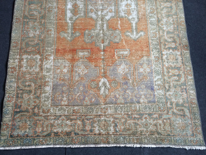 Turkish Oushak Rug 5' x 8' 7" Hand-Knotted close-up