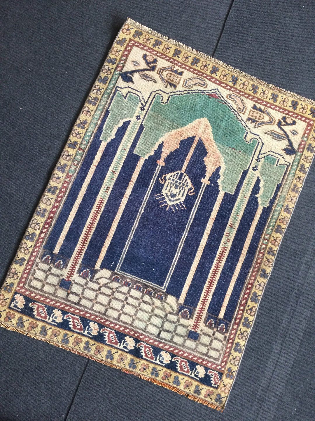 Rust Turkish Oushak Rug Hand-Knotted view