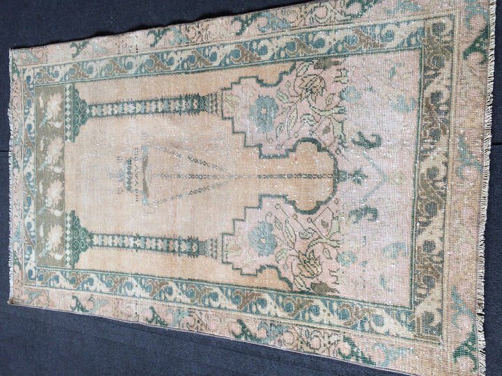 Rust Turkish Oushak Rug 2'7" x 12'2" Hand-Knotted border