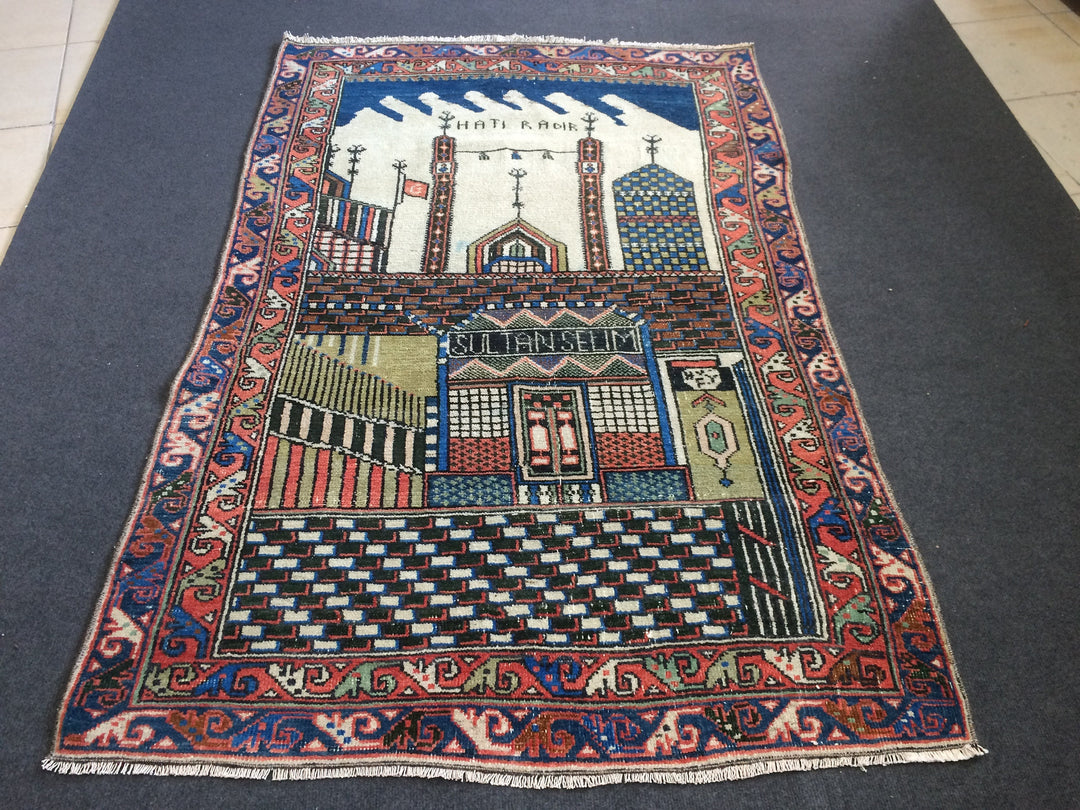 Turkish Oushak Rug 2'6" x 12'1" Hand-Knotted