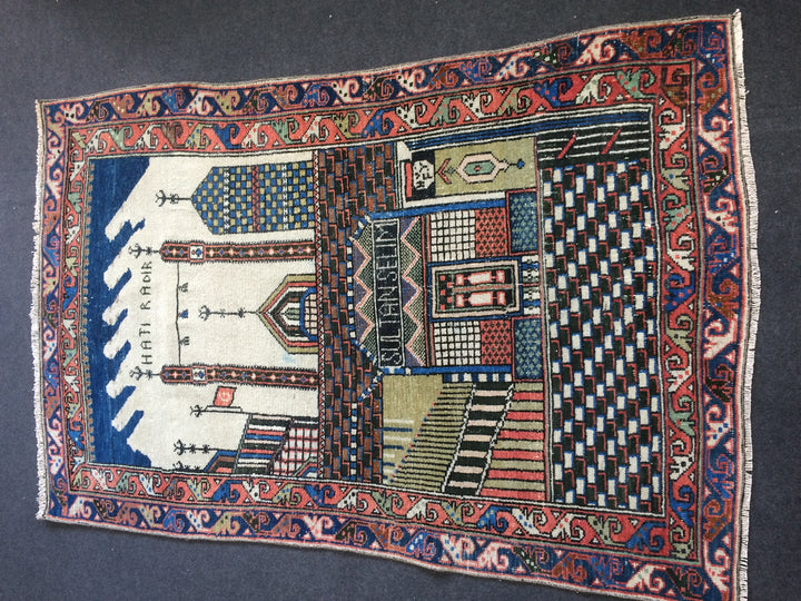 Turkish Oushak Rug 2'6" x 12'1" Hand-Knotted detail