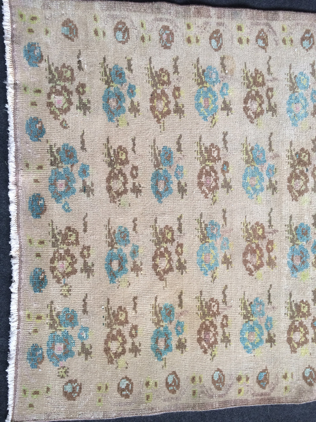 Rust Turkish Oushak Rug Hand-Knotted view