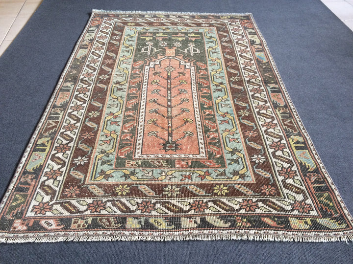 Turkish Oushak Rug 2'7" x 8'1" Hand-Knotted