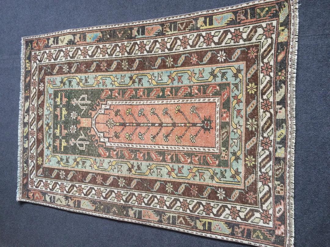 Turkish Oushak Rug 2'7" x 8'1" Hand-Knotted view