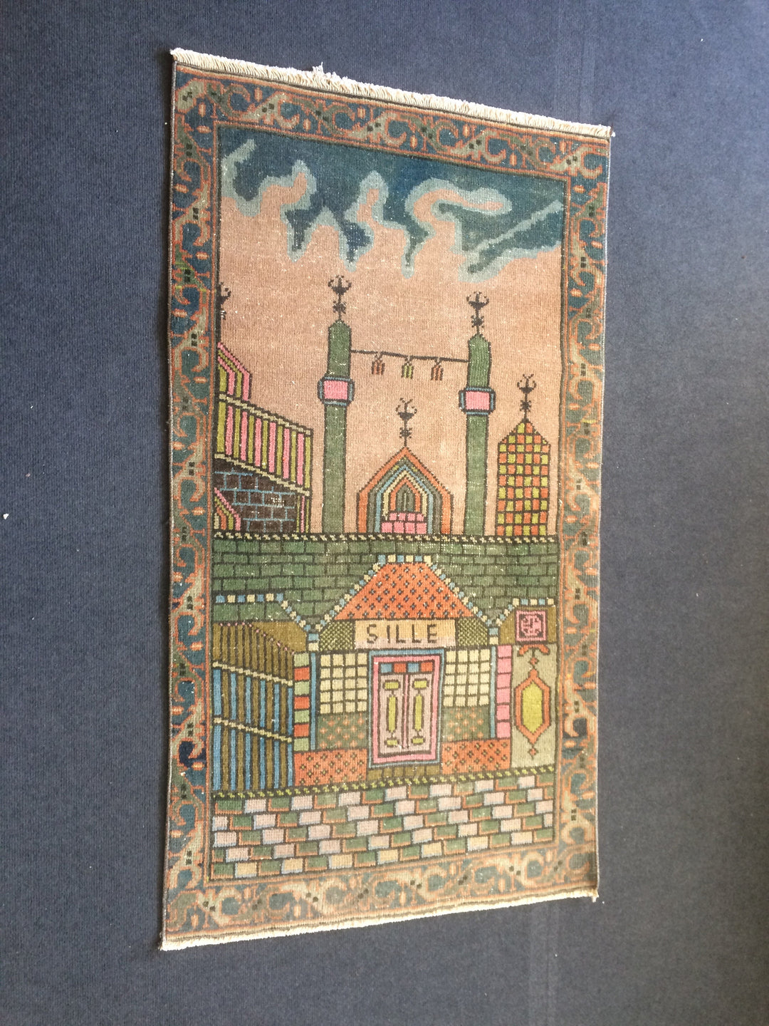 Turkish Oushak Rug 3'7" x 5'3" Hand-Knotted field