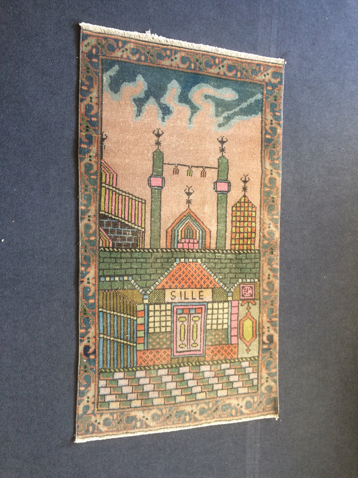Turkish Oushak Rug 3'7" x 5'3" Hand-Knotted field