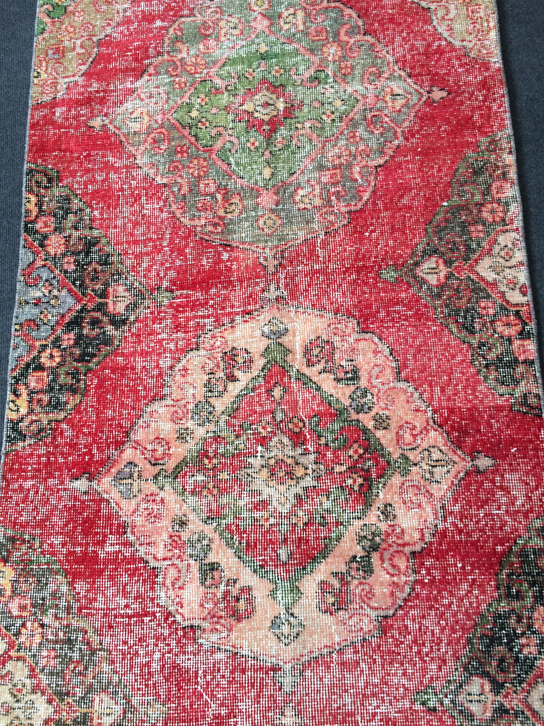 Turkish Runner Rug 2' 11" x 12' Hand-Knotted field