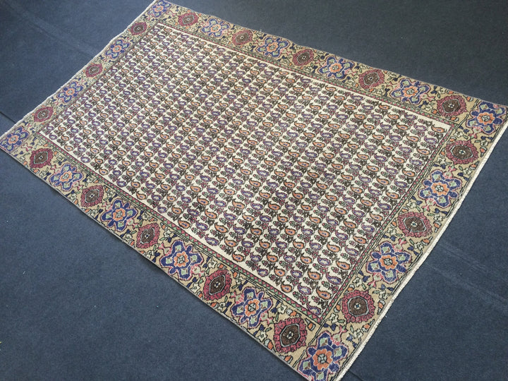 Turkish Oushak Rug Hand-Knotted