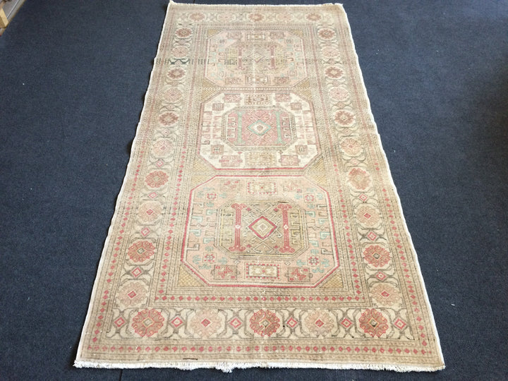 Rust Turkish Oushak Rug Hand-Knotted