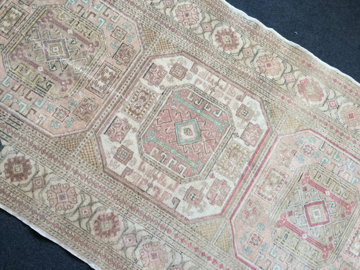 Rust Turkish Oushak Rug Hand-Knotted pattern