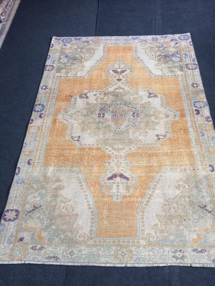 Turkish Oushak Runner Rug 2'7" x 9'10" Hand-Knotted view