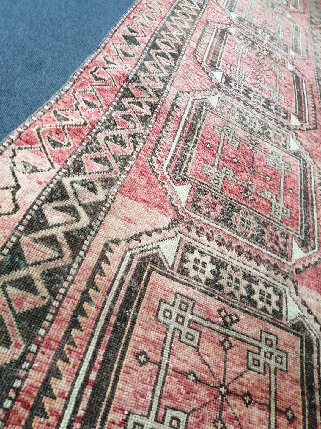 Beige Turkish Runner Rug 3' x 10' Hand-Knotted | No. WR19209