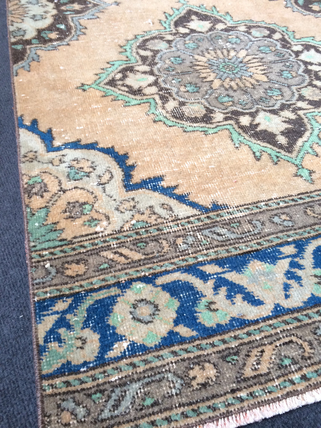 Turkish Runner Rug 2' 10" x 12' 6" Hand-Knotted field