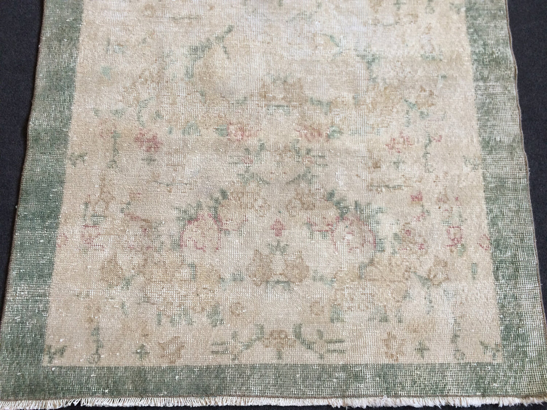 Rust Turkish Oushak Rug Hand-Knotted view