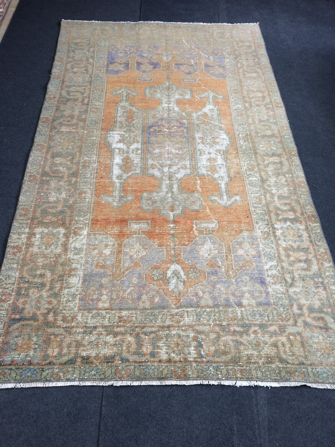 Turkish Oushak Rug 5' x 8' 7" Hand-Knotted pattern