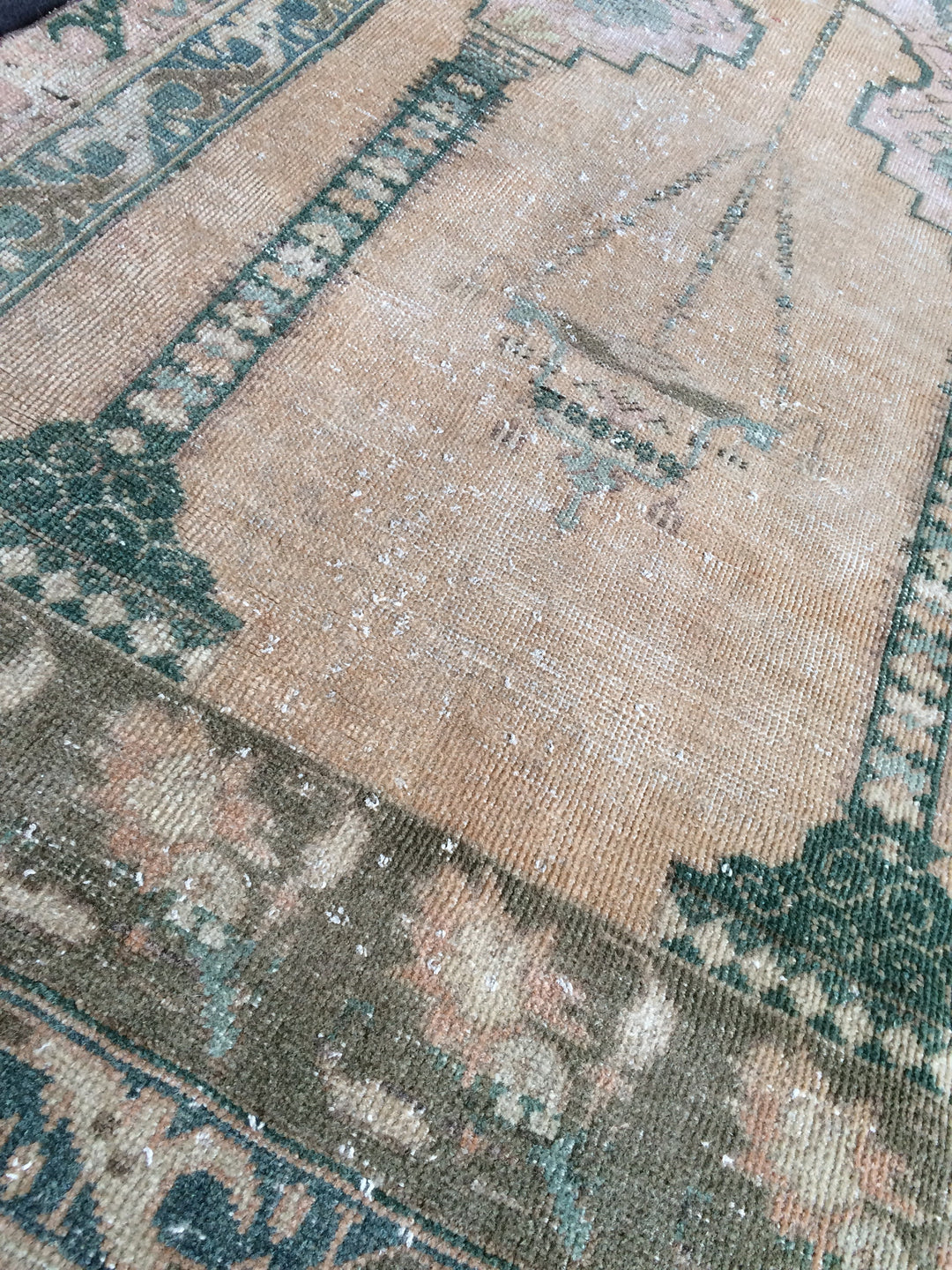 Rust Turkish Oushak Rug 2'7" x 12'2" Hand-Knotted view 9