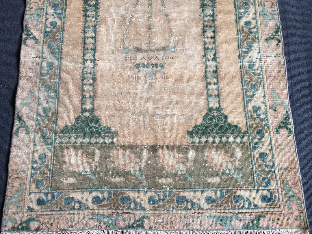 Rust Turkish Oushak Rug 2'7" x 12'2" Hand-Knotted view