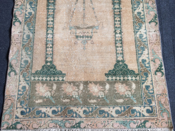 Rust Turkish Oushak Rug 2'7" x 12'2" Hand-Knotted view