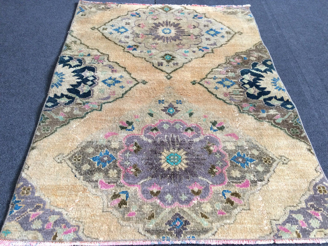 Turkish Oushak Rug Hand-Knotted