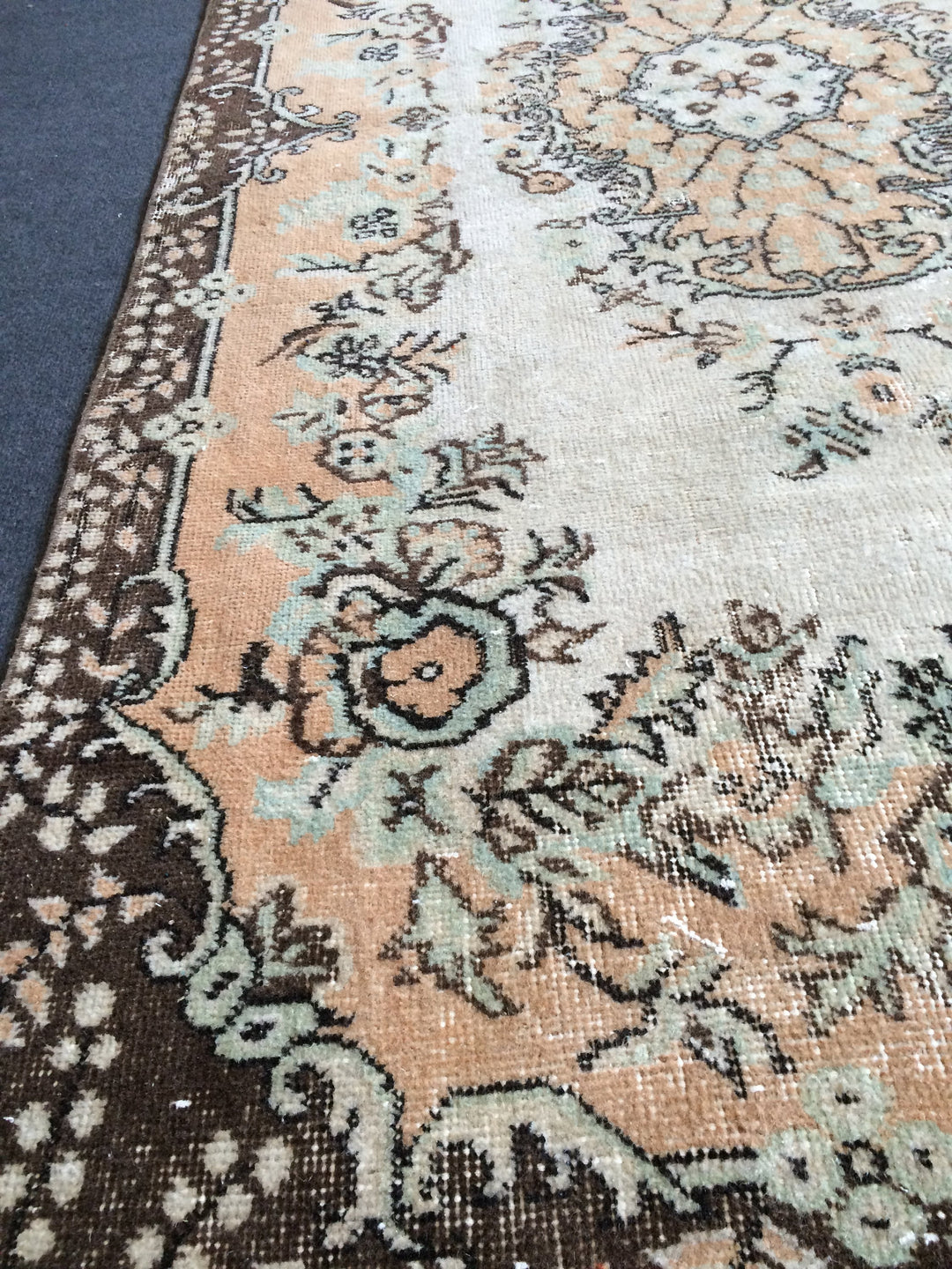 Rust Turkish Runner Rug 4' x 7' 2" Hand-Knotted view 9