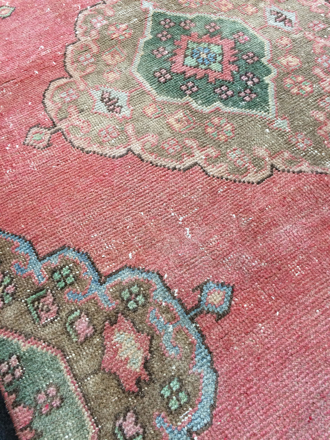 Beige Turkish Runner Rug 3' x 12' 6" Hand-Knotted view 9