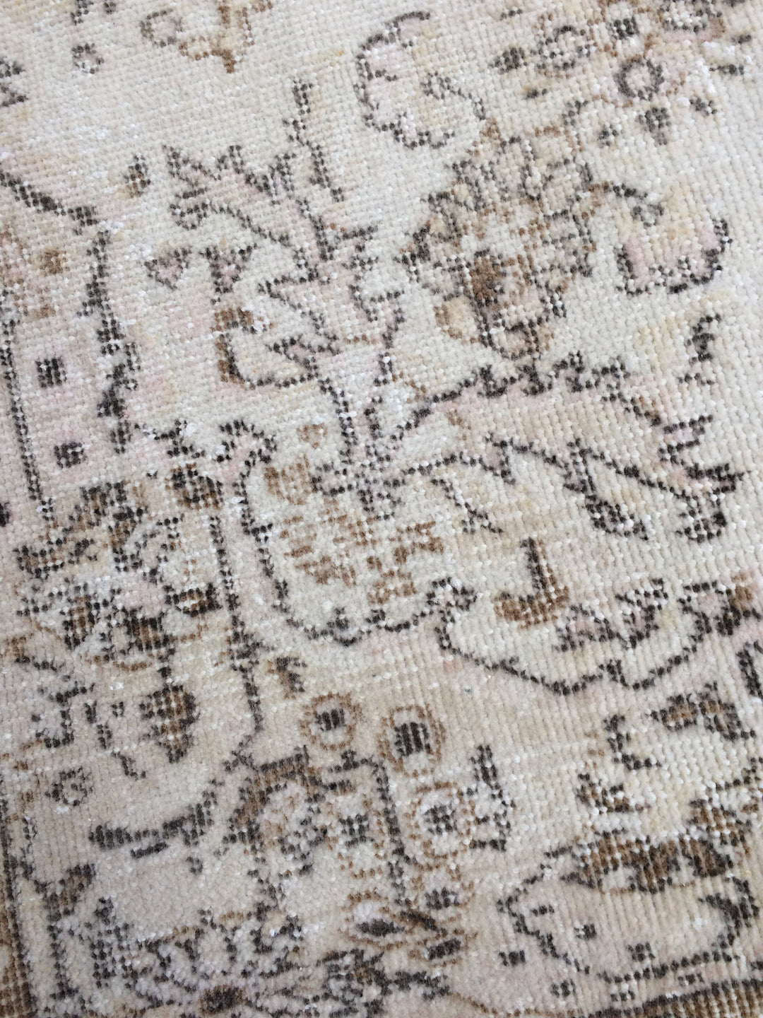 Rust Turkish Runner Rug 4' x 7' Hand-Knotted field