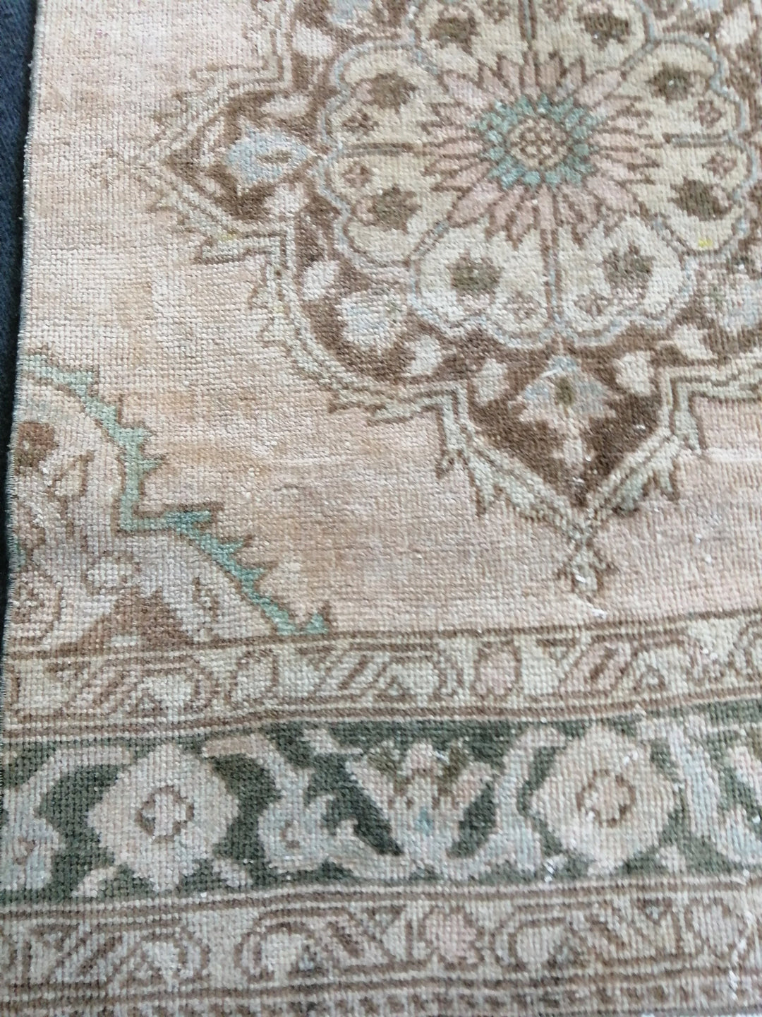 Beige Turkish Runner Rug 2' 6" x 13' Hand-Knotted view 9