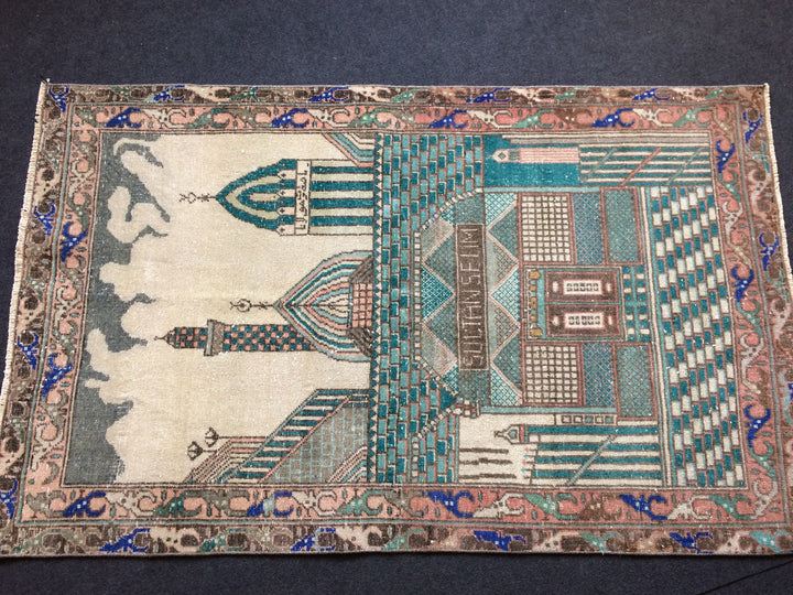 Vintage Vintage Turkish Rug 3' 4" x 5' 4" - No. WR12621