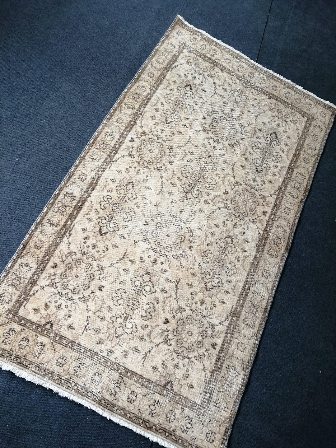 Rust Turkish Runner Rug 3' 10" x 6' 11" Hand-Knotted