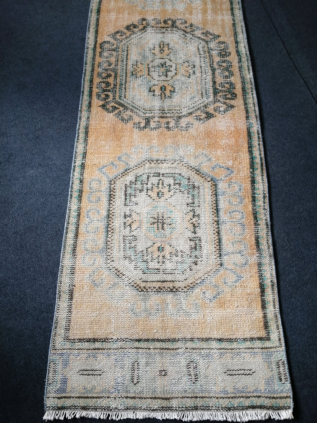 Beige Turkish Runner Rug 2' 8" x 11' 10" Hand-Knotted view