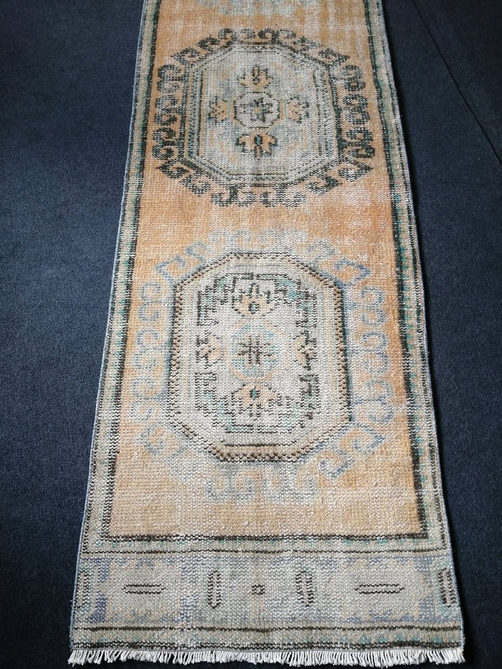 Beige Turkish Runner Rug 2' 8" x 11' 10" Hand-Knotted view