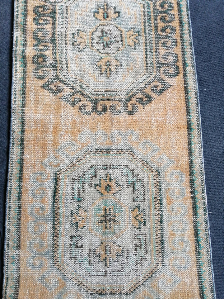 Beige Turkish Runner Rug 2' 8" x 11' 10" Hand-Knotted view 9