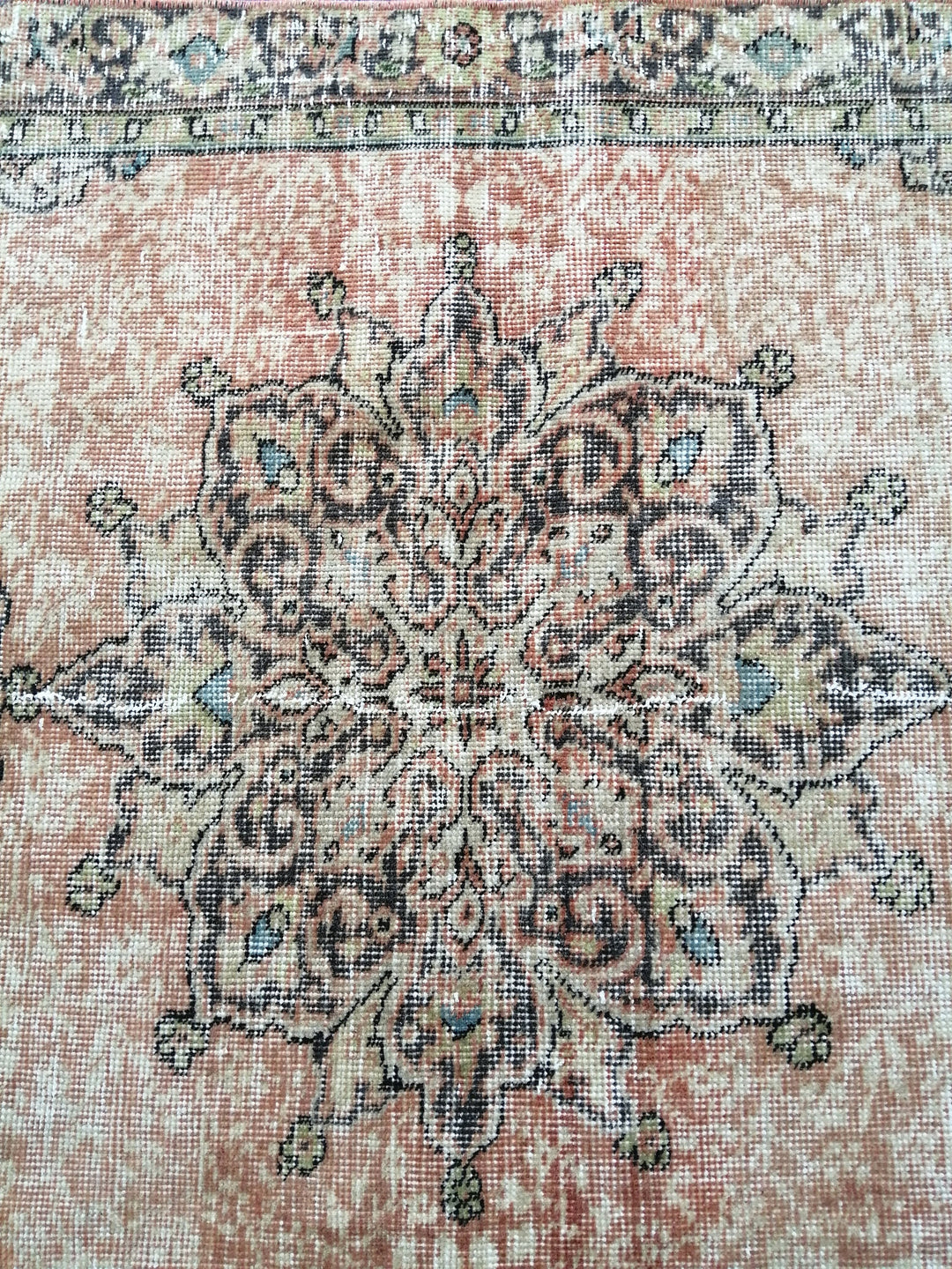 Rust Turkish Oushak Rug 3' 2" x 6' 5" Hand-Knotted view 9