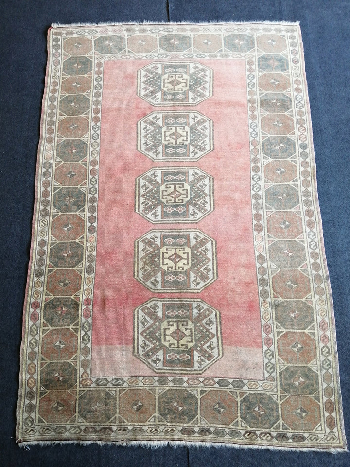 Turkish Runner Rug 4' x 6' 4" Hand-Knotted view