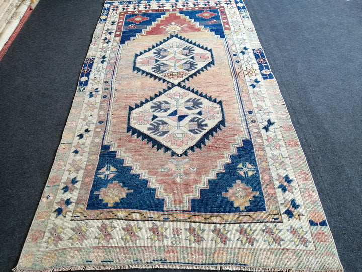 Rust Turkish Oushak Rug 4' x 7' 6" Hand-Knotted
