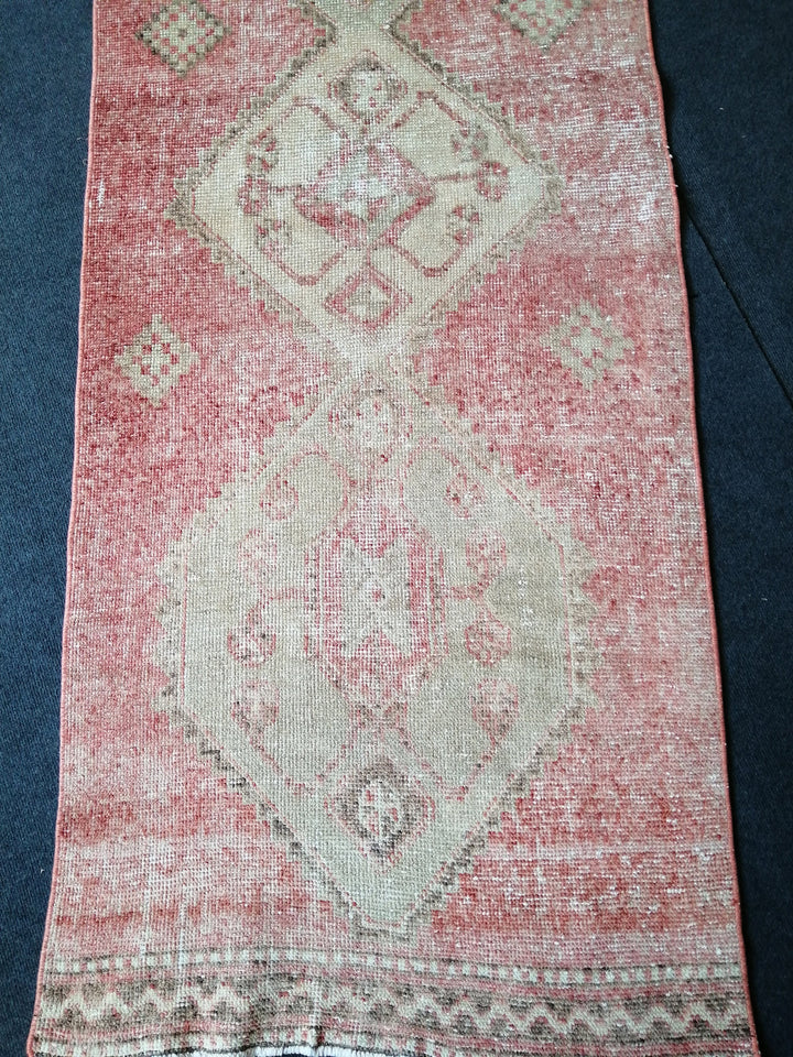 Pink Turkish Runner Rug 2' 8" x 11' Hand-Knotted | No. WR65101