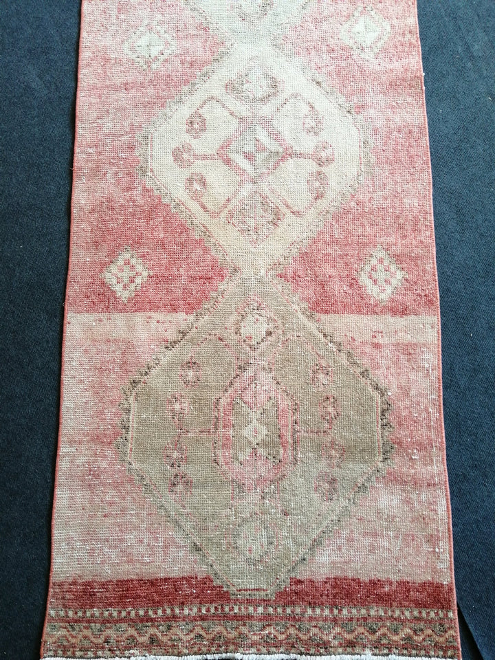 Pink Turkish Runner Rug 2' 8" x 11' Hand-Knotted | No. WR65101