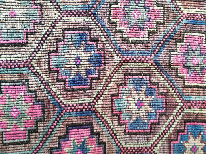 Turkish Oushak Rug 5' 11" x 10' Hand-Knotted border