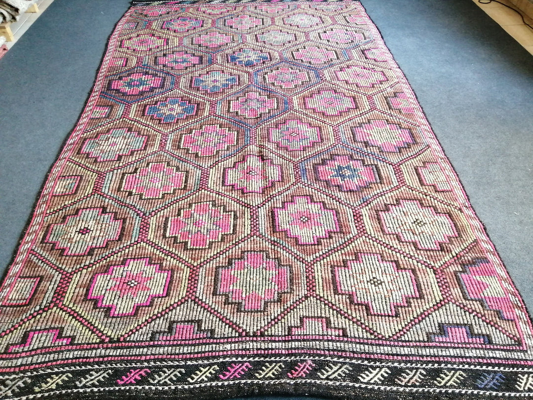 Turkish Oushak Rug 5' 11" x 10' Hand-Knotted