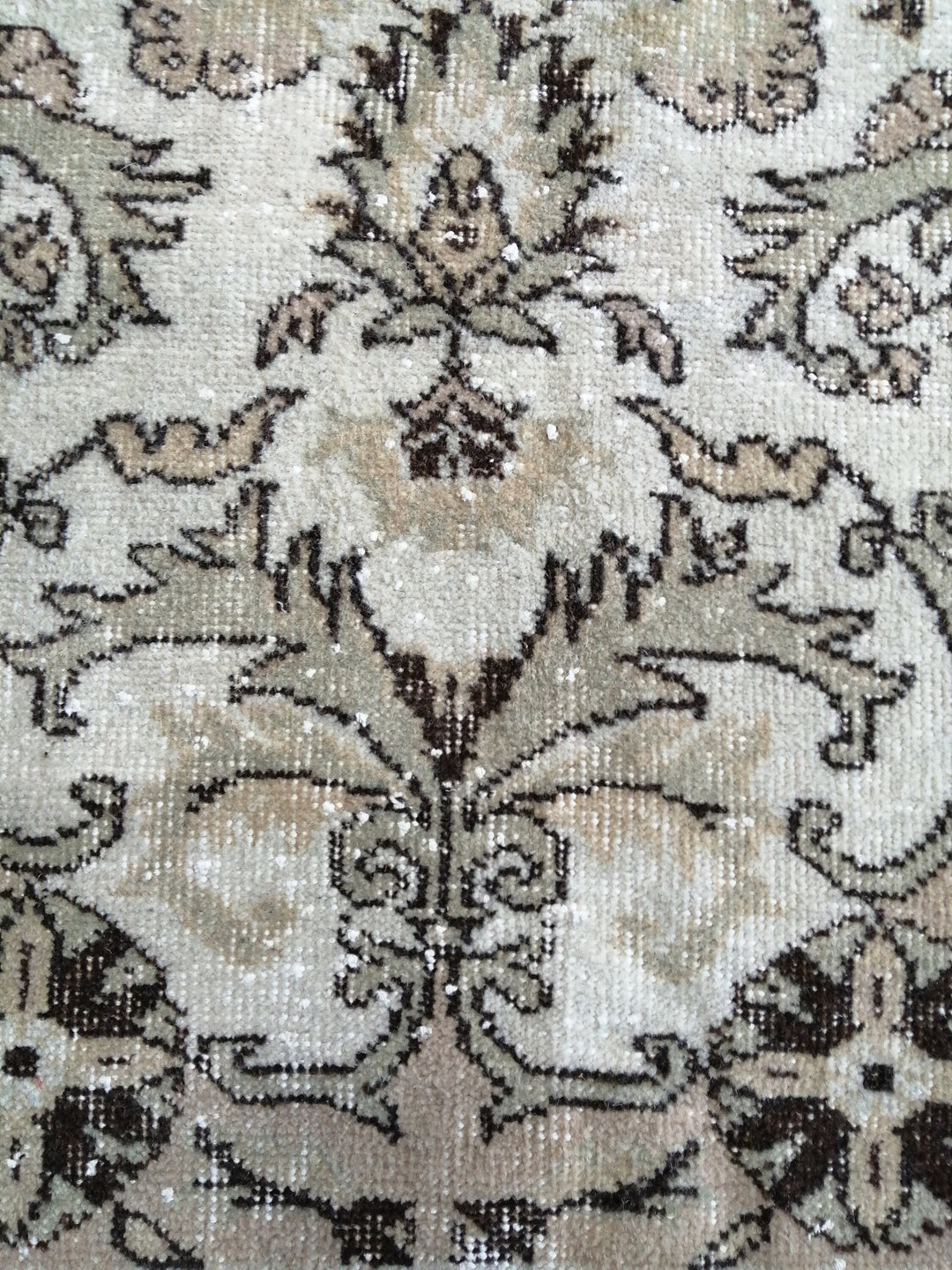 Rust Turkish Oushak Rug 6' 5" x 10' Hand-Knotted texture