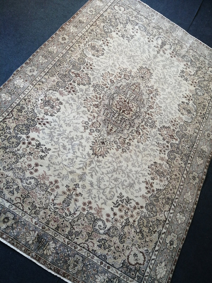 Rust Turkish Oushak Rug 6' 8" x 10' Hand-Knotted view