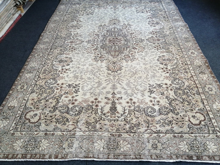 Rust Turkish Oushak Rug 6' 8" x 10' Hand-Knotted