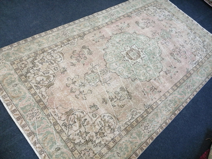 Rust Turkish Runner Rug 5' x 8' 11" Hand-Knotted