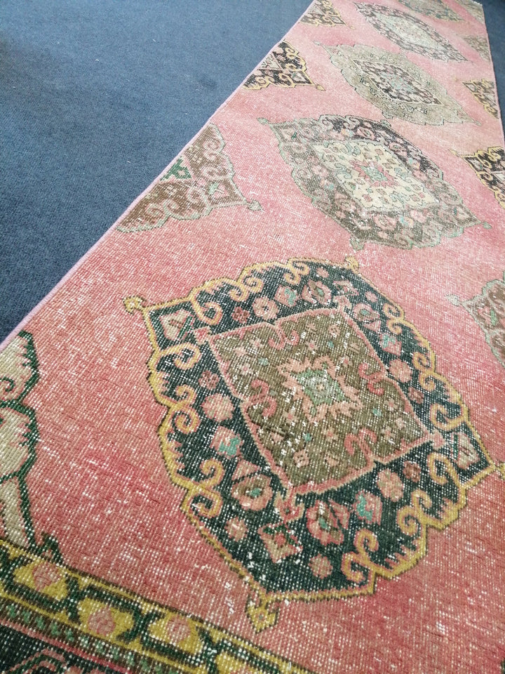 Turkish Runner Rug 2' 10" x 13' 6" Hand-Knotted field